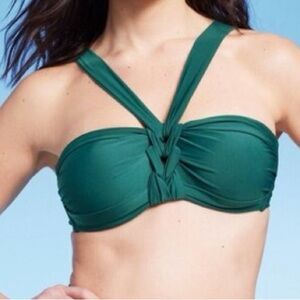 Shade & Shore Women's Twist Center
Front Bandeau Bikini Top L(12-14)